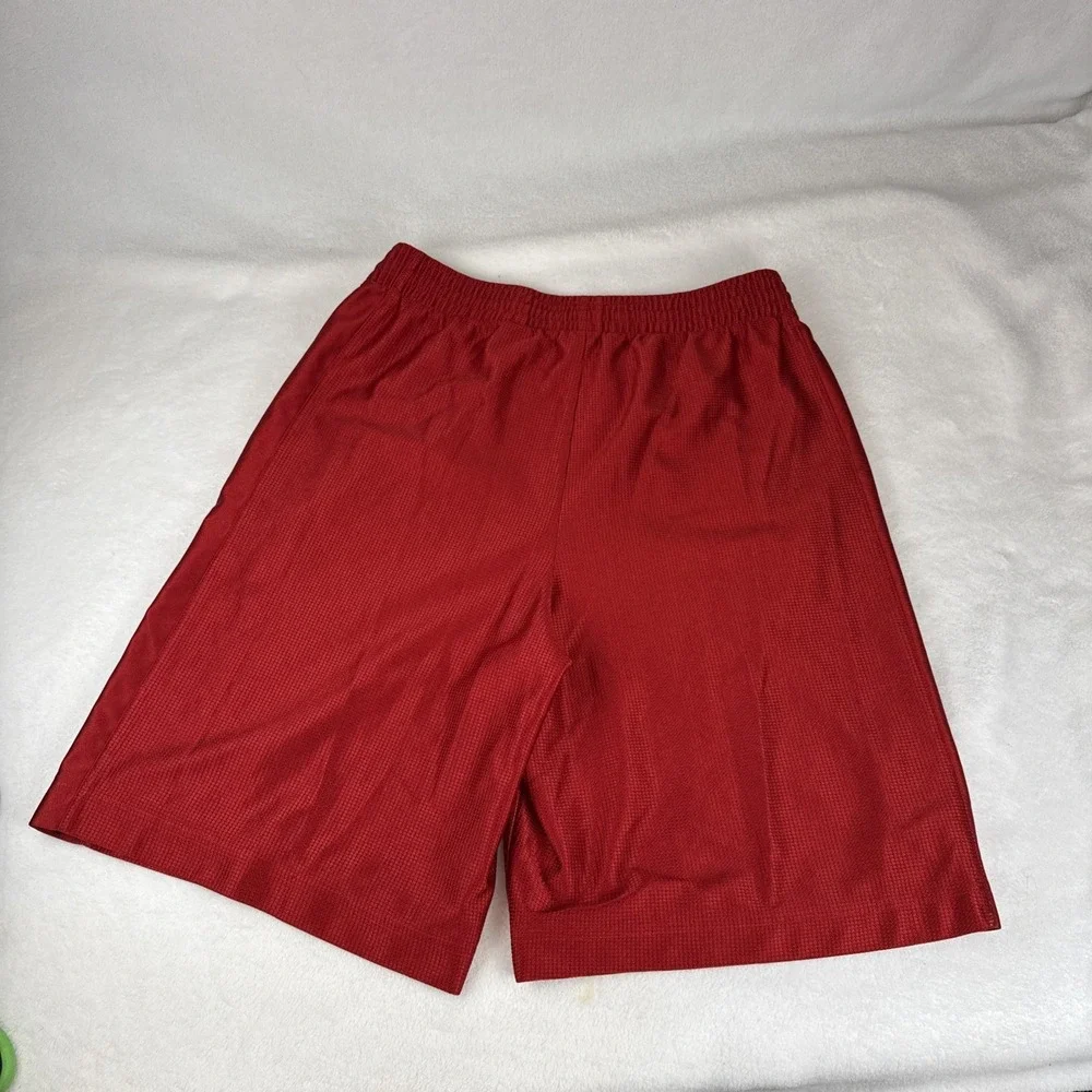 Nike Basketball Shorts Dazzle Shiny Red Mesh Men's S Vintage Y2K 90's